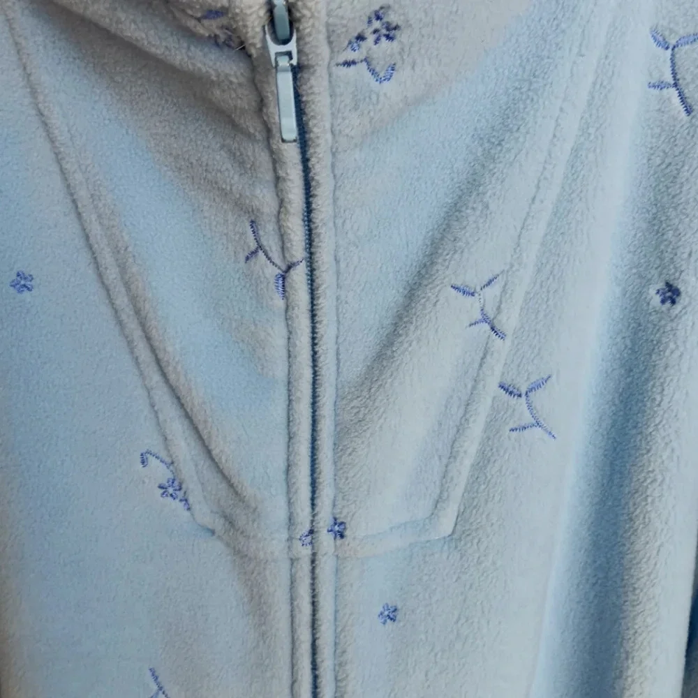 Denim & Company Blue Fleece jacket XL - Picture 2 of 7